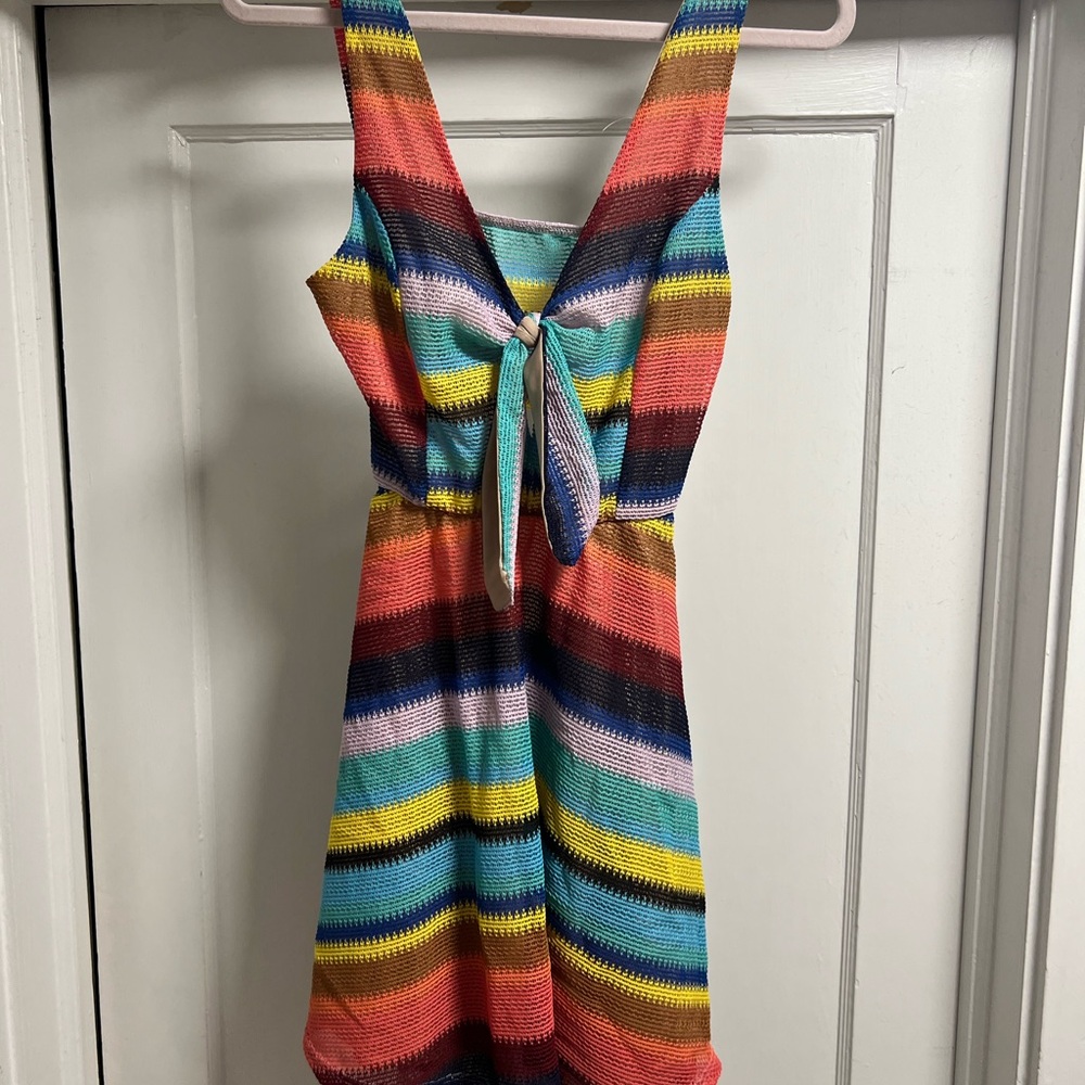 Karlie Striped Sleeveless Dress